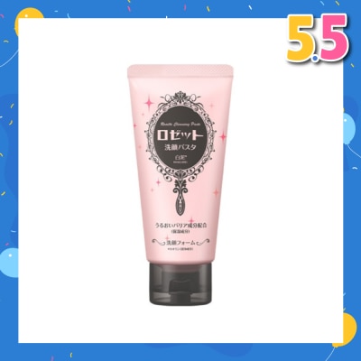 ROSETTE Face Wash White Clay (For Dry And Sensitive Skin. Contains 3 Kinds Of Hyaluronic Acids To Immerse Your Inner Dry Skin With Moisture) 120g