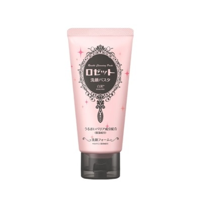 ROSETTE Face Wash White Clay (For Dry And Sensitive Skin. Contains 3 Kinds Of Hyaluronic Acids To Immerse Your Inner Dry Skin With Moisture) 120g