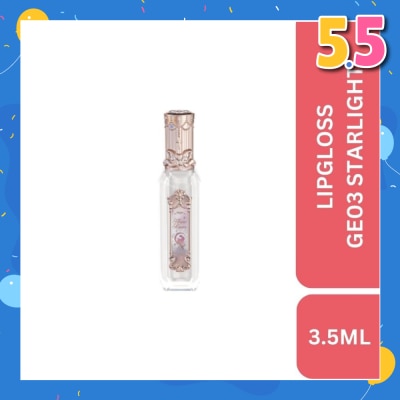 FLOWER KNOWS Moonlight Mermaid (Jewelry Lip Gloss) Ge03 Starlight Bubble, Weightless, Non Greasy Finish 3.5ml