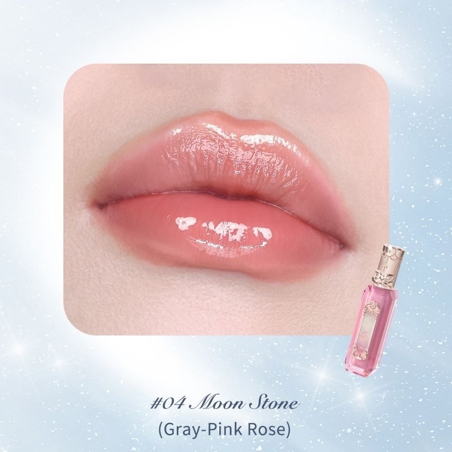 Moonlight Mermaid (Jewelry Lip Gloss) Ge04 Moon Stone, Weightless, Non Greasy Finish 3.5ml