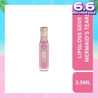 FLOWER KNOWS Moonlight Mermaid (Jewelry Lip Gloss) Ge05 Mermaids Tears, Weightless, Non Greasy Finish 3.5ml