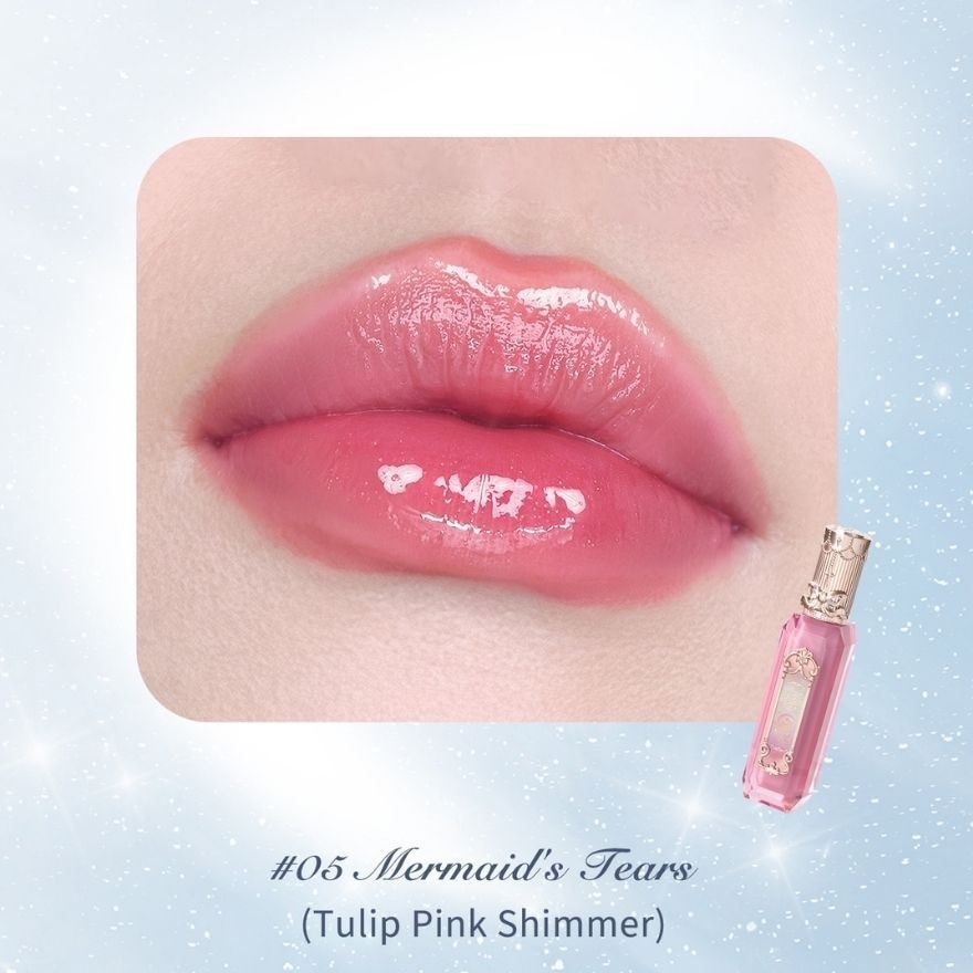 Moonlight Mermaid (Jewelry Lip Gloss) Ge05 Mermaids Tears, Weightless, Non Greasy Finish 3.5ml