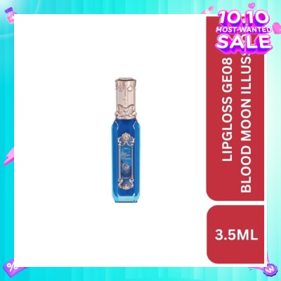FLOWER KNOWS Moonlight Mermaid Jewellery Lip Gloss GE08 Blood Moon Illusion 3.5ml (Expiry: May`2026)