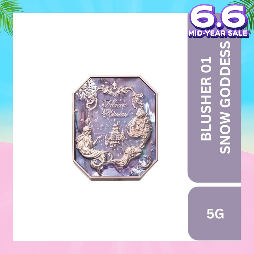 Moonlight Mermaid (Jewelry Gradient Blush) 01 Snow Goddess, A Cashmere Like Powder That Applies Smoothly And Effortlessly To Your Cheeks 5g