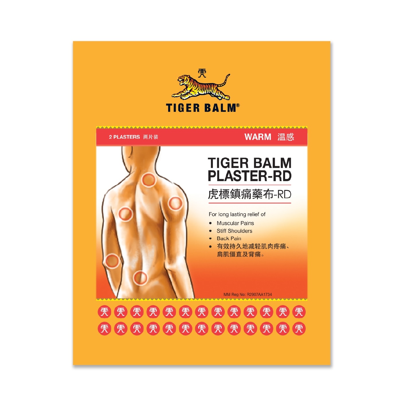 Plaster Warm Small (For Muscular Pains & Stiff Shoulders) 2s