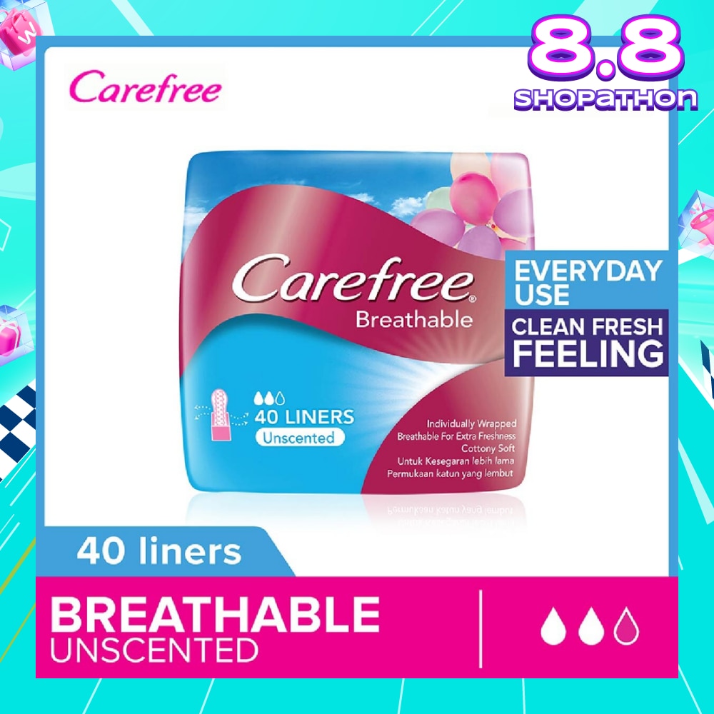 Breathable Unscented Panty Liners 40s