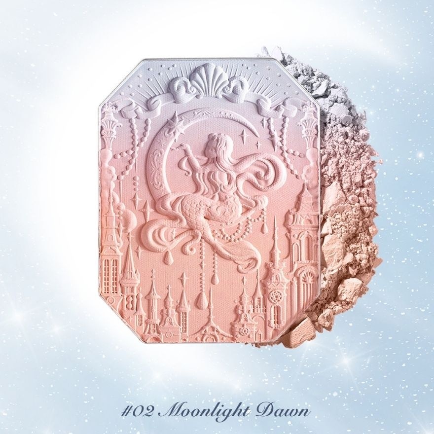 Moonlight Mermaid (Jewelry Gradient Blush) 02 Moonlight Dawn, A Cashmere Like Powder That Applies Smoothly And Effortlessly To Your Cheeks 5g