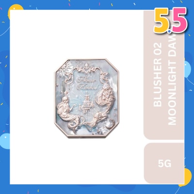 FLOWER KNOWS Moonlight Mermaid (Jewelry Gradient Blush) 02 Moonlight Dawn, A Cashmere Like Powder That Applies Smoothly And Effortlessly To Your Cheeks 5g