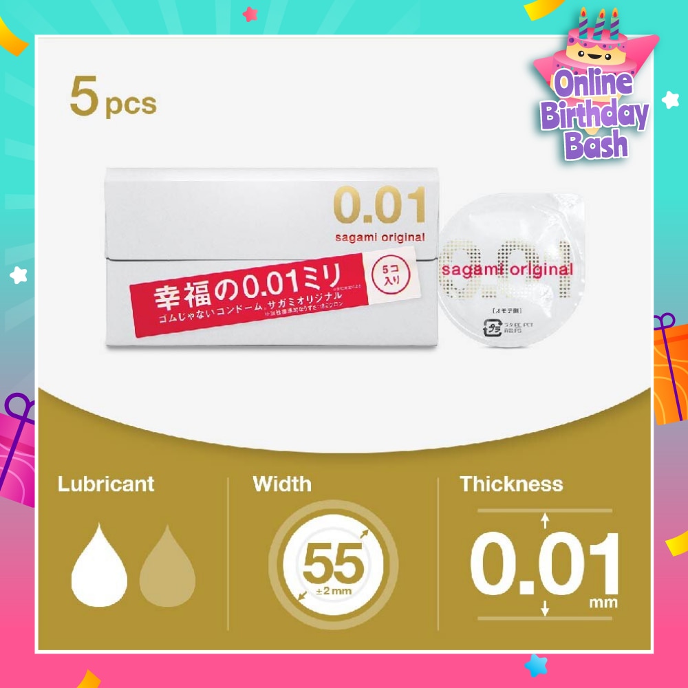 Original 0.01 Pu Condom, Standard Size (The Average Thickness Of Just 0.018±0.008Mm, It Instantly Conveying The Warmth Of Your Partner's Skin For A More Natural Feel) 5s