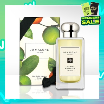 JO MALONE Lime Basil & Mandarin Cologne (A Modern Classic, Peppery Basil And Aromatic White Thyme) 100ml