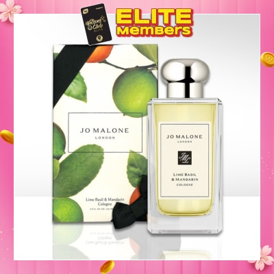 JO MALONE Lime Basil & Mandarin Cologne (A Modern Classic, Peppery Basil And Aromatic White Thyme) 100ml