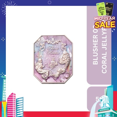 FLOWER KNOWS Moonlight Mermaid (Jewelry Gradient Blush) 03 Coral Jellyfish, A Cashmere Like Powder That Applies Smoothly And Effortlessly To Your Cheeks 5g