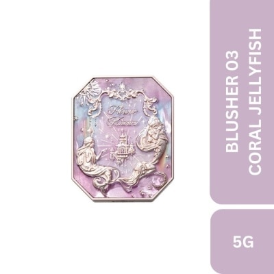 FLOWER KNOWS Moonlight Mermaid (Jewelry Gradient Blush) 03 Coral Jellyfish, A Cashmere Like Powder That Applies Smoothly And Effortlessly To Your Cheeks 5g