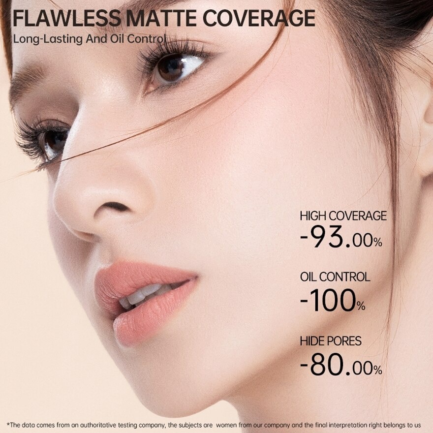 Instant Invisible Oil Control Foundation (PO00) True Concealing No Darkening, 24 Hours Long Lasting 25ml