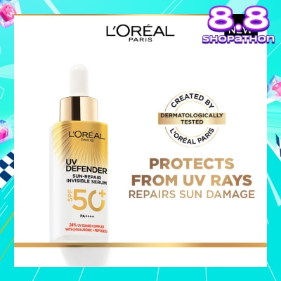 L'OREAL PARIS SKINCARE UV Defender Sun Repair Invisible Serum SPF50+ PA++++ (Suitable for Sensitive Skin) 30ml