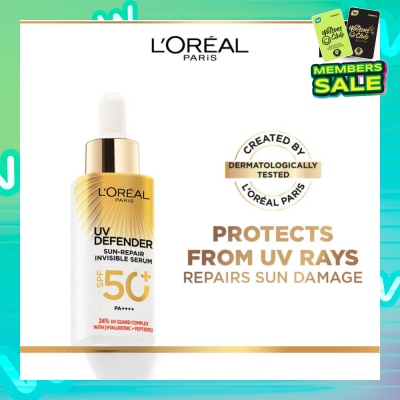L'OREAL PARIS SKINCARE UV Defender Sun Repair Invisible Serum SPF50+ PA++++ (Suitable for Sensitive Skin) 30ml