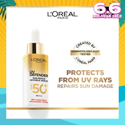 L'OREAL PARIS SKINCARE UV Defender Sun Repair Invisible Serum SPF50+ PA++++ (Suitable for Sensitive Skin) 30ml