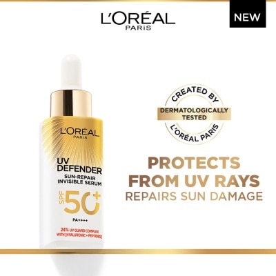 L'OREAL PARIS SKINCARE UV Defender Sun Repair Invisible Serum SPF50+ PA++++ (Suitable for Sensitive Skin) 30ml