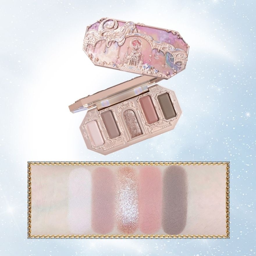 Moonlight Mermaid Five Color (Jewelry Eyeshadow Palette) 02 Celestial Castle, Helps To Create The Perfect Day To Night Looks 6.3g