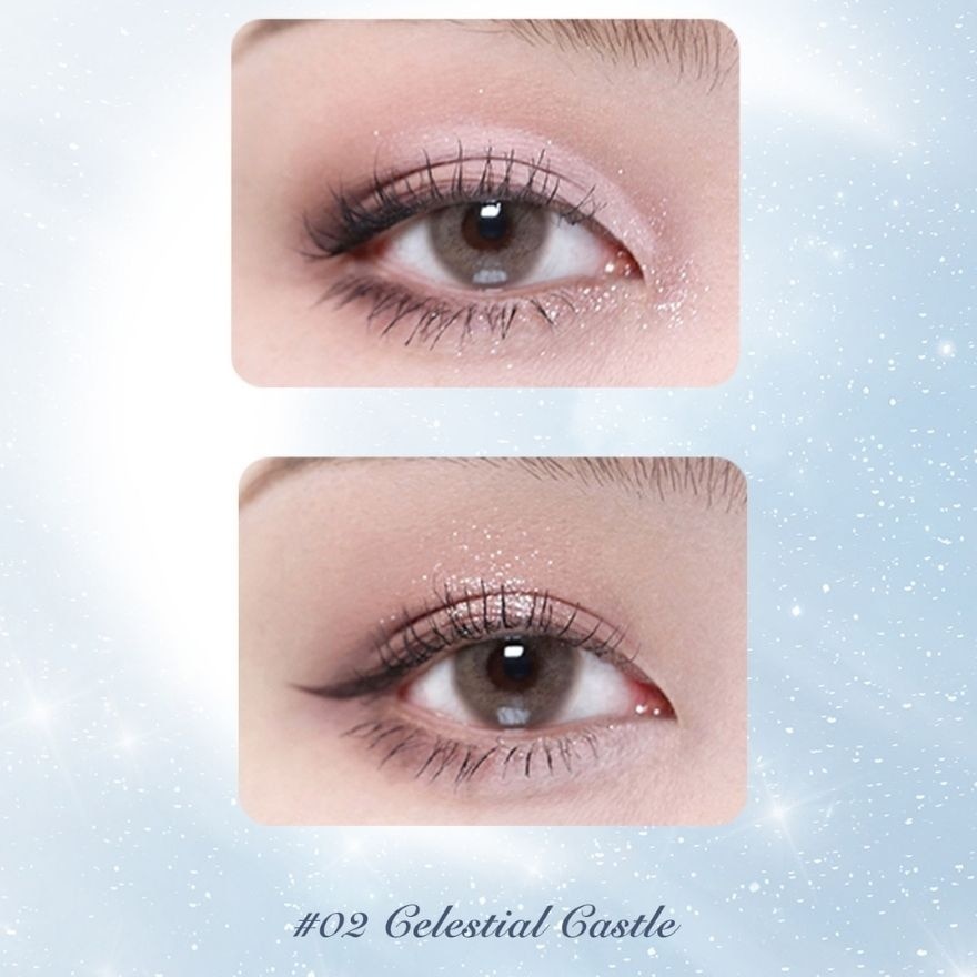 Moonlight Mermaid Five Color (Jewelry Eyeshadow Palette) 02 Celestial Castle, Helps To Create The Perfect Day To Night Looks 6.3g