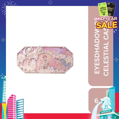 FLOWER KNOWS Moonlight Mermaid Five Color (Jewelry Eyeshadow Palette) 02 Celestial Castle, Helps To Create The Perfect Day To Night Looks 6.3g