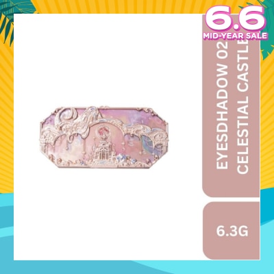 FLOWER KNOWS Moonlight Mermaid Five Color (Jewelry Eyeshadow Palette) 02 Celestial Castle, Helps To Create The Perfect Day To Night Looks 6.3g