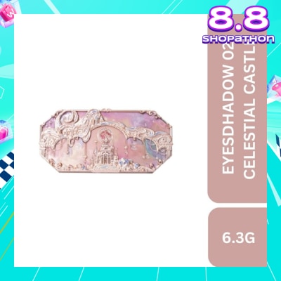 FLOWER KNOWS Moonlight Mermaid Five Color (Jewelry Eyeshadow Palette) 02 Celestial Castle, Helps To Create The Perfect Day To Night Looks 6.3g