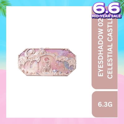 FLOWER KNOWS Moonlight Mermaid Five Color (Jewelry Eyeshadow Palette) 02 Celestial Castle, Helps To Create The Perfect Day To Night Looks 6.3g