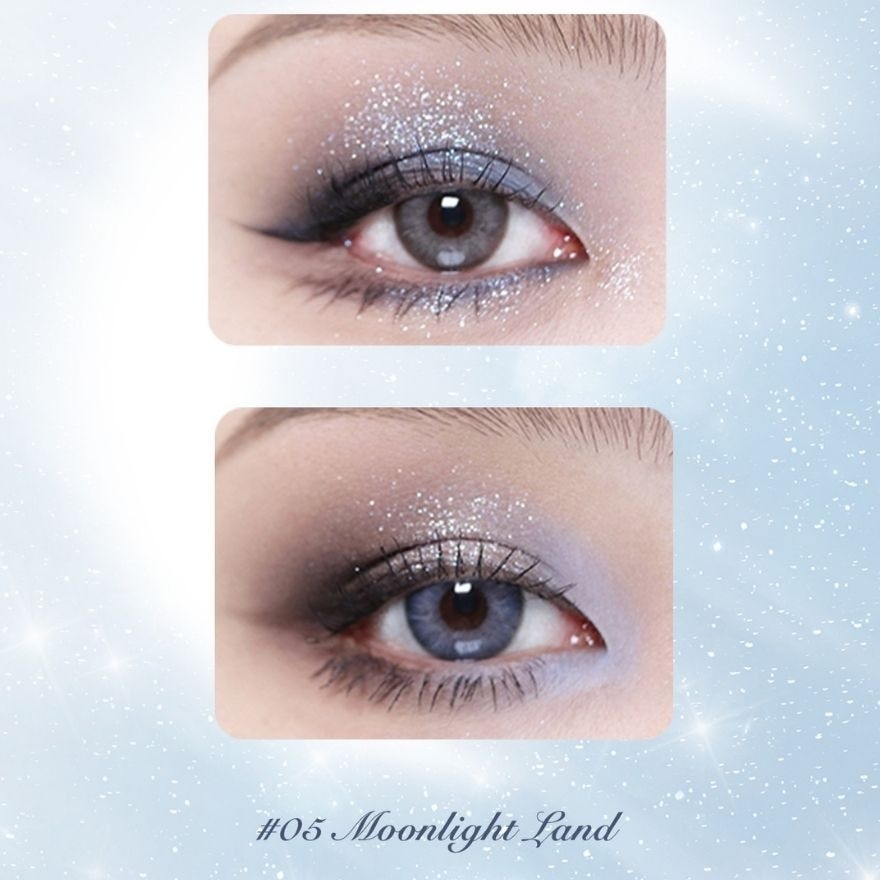 Moonlight Mermaid Five Color (Jewelry Eyeshadow Palette) 05 Moonlight Land, Helps To Create The Perfect Day To Night Looks 6.3g