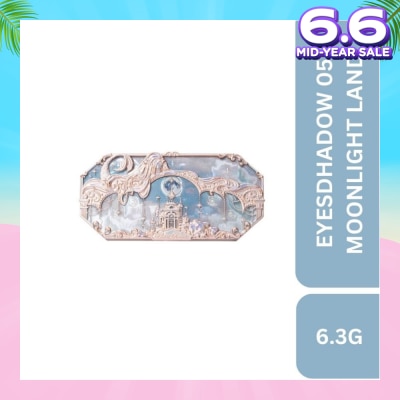 FLOWER KNOWS Moonlight Mermaid Five Color (Jewelry Eyeshadow Palette) 05 Moonlight Land, Helps To Create The Perfect Day To Night Looks 6.3g