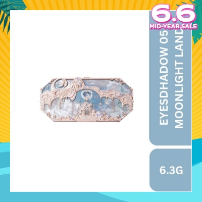 FLOWER KNOWS Moonlight Mermaid Five Color (Jewelry Eyeshadow Palette) 05 Moonlight Land, Helps To Create The Perfect Day To Night Looks 6.3g