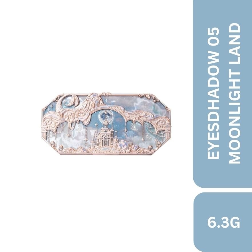 Moonlight Mermaid Five Color (Jewelry Eyeshadow Palette) 05 Moonlight Land, Helps To Create The Perfect Day To Night Looks 6.3g