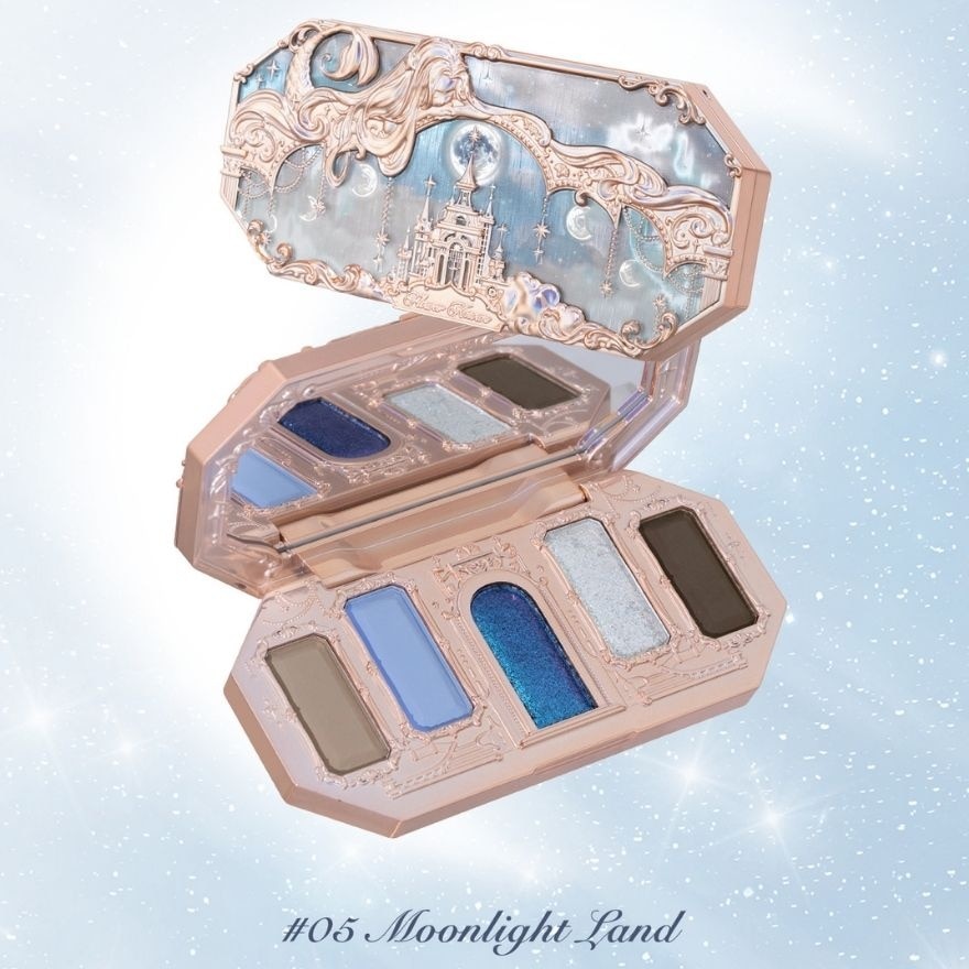 Moonlight Mermaid Five Color (Jewelry Eyeshadow Palette) 05 Moonlight Land, Helps To Create The Perfect Day To Night Looks 6.3g