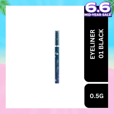 FLOWER KNOWS Moonlight Mermaid (Ultra Fine Long Lasting Eyeliner) 01 Black 0.5g