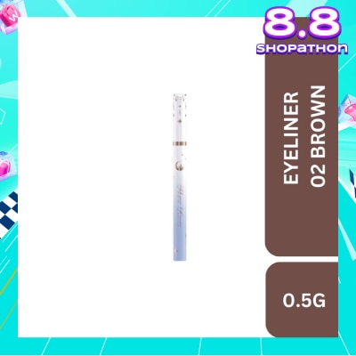 FLOWER KNOWS Moonlight Mermaid (Ultra Fine Long Lasting Eyeliner) 02 Brown 0.5g