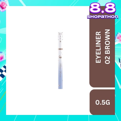 FLOWER KNOWS Moonlight Mermaid (Ultra Fine Long Lasting Eyeliner) 02 Brown 0.5g