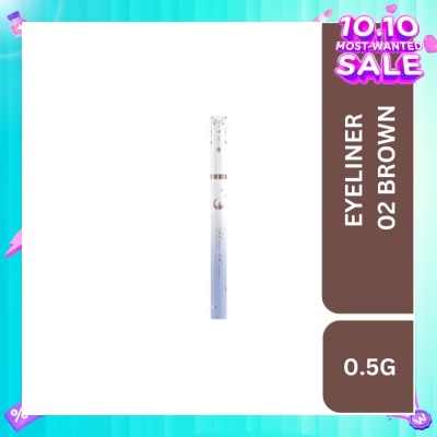 FLOWER KNOWS Moonlight Mermaid (Ultra Fine Long Lasting Eyeliner) 02 Brown 0.5g (Expiry: Jul`2026)