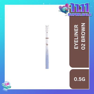 FLOWER KNOWS Moonlight Mermaid (Ultra Fine Long Lasting Eyeliner) 02 Brown 0.5g (Expiry: Jul`2026)