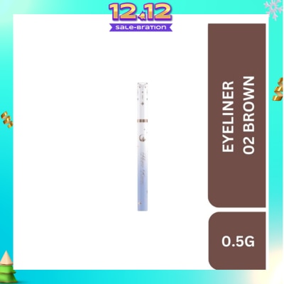 FLOWER KNOWS Moonlight Mermaid (Ultra Fine Long Lasting Eyeliner) 02 Brown 0.5g (Expiry: Jul`2026)