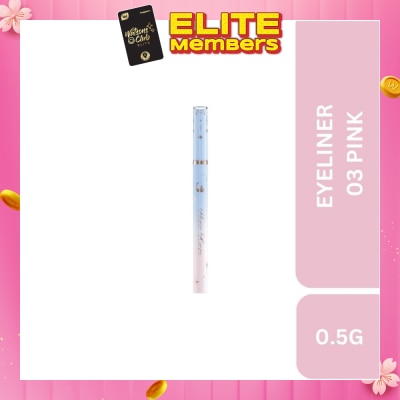 FLOWER KNOWS Moonlight Mermaid (Ultra Fine Long Lasting Eyeliner) 03 Pink 0.5g (Expiry: Mar`2026)