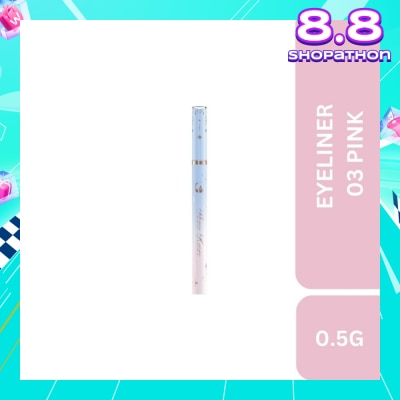 FLOWER KNOWS Moonlight Mermaid (Ultra Fine Long Lasting Eyeliner) 03 Pink 0.5g