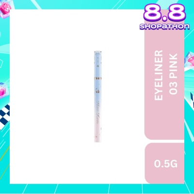 FLOWER KNOWS Moonlight Mermaid (Ultra Fine Long Lasting Eyeliner) 03 Pink 0.5g
