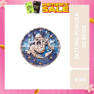 FLOWER KNOWS Moonlight Mermaid Soft Setting Powder 02 Fair Beige 9.5g (Expiry: Mar`2026)