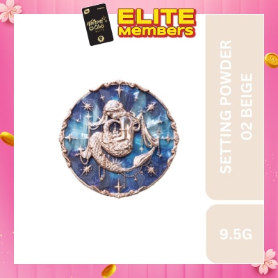 FLOWER KNOWS Moonlight Mermaid Soft Setting Powder 02 Fair Beige 9.5g (Expiry: Mar`2026)