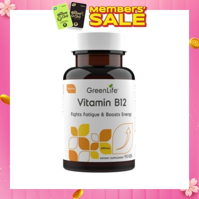 GREENLIFE Vitamin B12 (Supports Healthy Red Blood Cells And Immune System Function) 90s