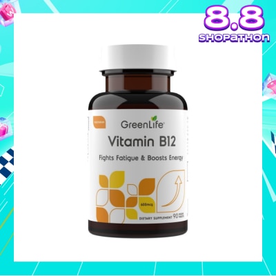 GREENLIFE Vitamin B12 (Supports Healthy Red Blood Cells And Immune System Function) 90s
