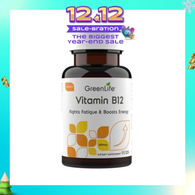 GREENLIFE Vitamin B12 (Supports Healthy Red Blood Cells And Immune System Function) 90s