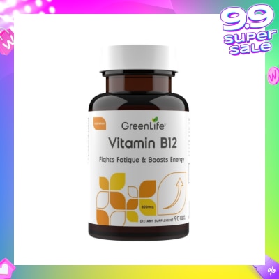 GREENLIFE Vitamin B12 (Supports Healthy Red Blood Cells And Immune System Function) 90s