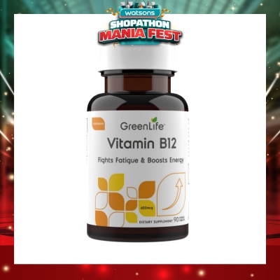 GREENLIFE - Vitamin B12 (Supports Healthy Red Blood Cells And Immune System Function) 90s
