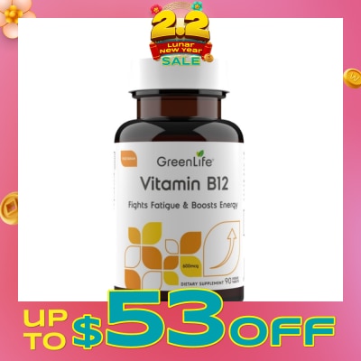 GREENLIFE Vitamin B12 (Supports Healthy Red Blood Cells And Immune System Function) 90s